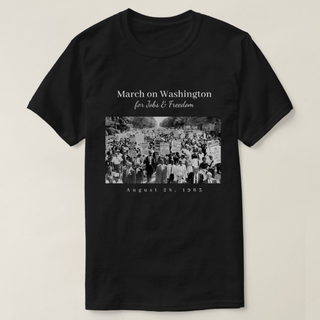 Camiseta Março em Washington 1963 (Frente do Design)