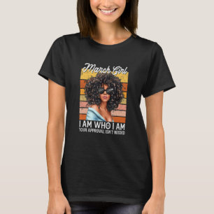 Camiseta Março Garota Eu Sou Quem Sou Afro Melanina Afro Pr
