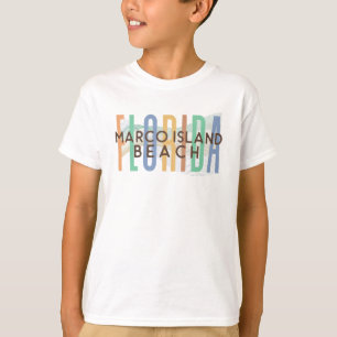 Camiseta Marco Island Beach Florida (Ondas de areia)