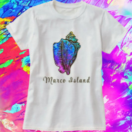 Camiseta Marco Island Bonito Conch Sea Shell