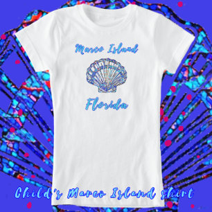 Camiseta Marco Island Bonito Mosaico Seashell