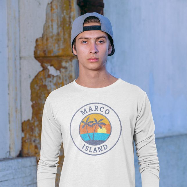 Camiseta Marco Island, Estilo Clássico Desvanecido na Flóri (Criador carregado)