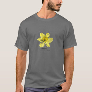 Camiseta Março Mês de Nascimento Flor Daffodil Vintage