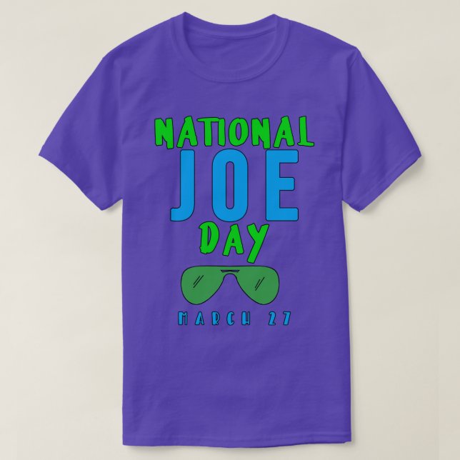 CAMISETA MARÇO NACIONAL DO DIA DO JOE (Frente do Design)