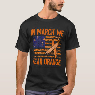 Camiseta Março Vestimos Consciência da Esclerose Múltipla L