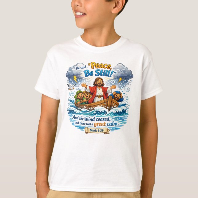 Camiseta Marcos 4:39 (Frente)