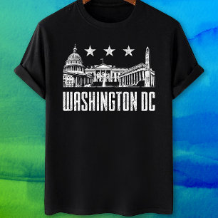 Camiseta Marcos e bandeira do Washington DC