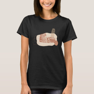 Camiseta Marcos Italianos Coliseu & Torre Inclinada de Pis