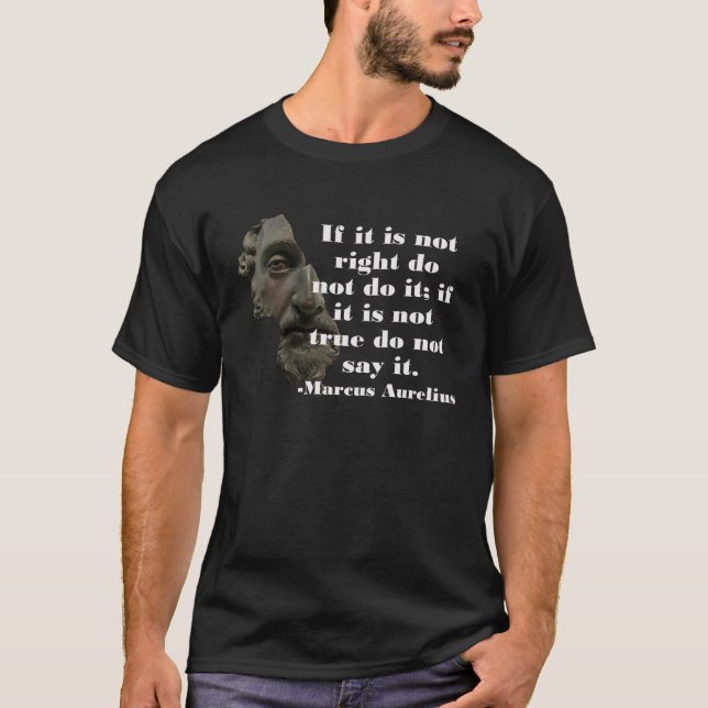 CAMISETA MARCUS AURELIUS NÃO ESTÁ CERTO NÃO DIGA: (Frente)