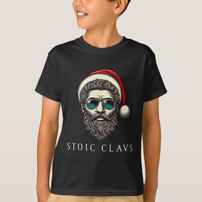 Camiseta Marcus Aurelius Stoic Santa Claus Stoicism Funny C (Frente)