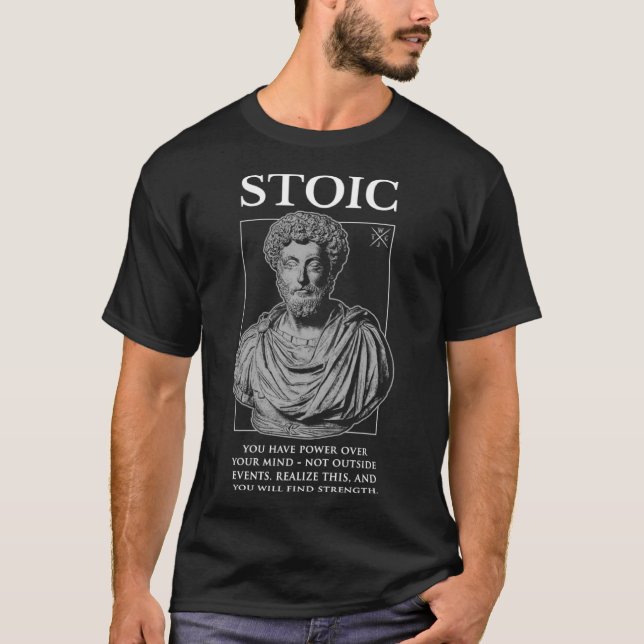 Camiseta Marcus Aurelius u201CFind Resistthu201D Stoicism Q (Frente)