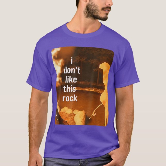 Camiseta Marcushe Worm Robert Meme Não Gosto Da Sua Rocha v (Frente)