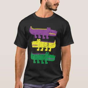 Camiseta Mardi Formando Alligators 3 Alligators Funny Mardi