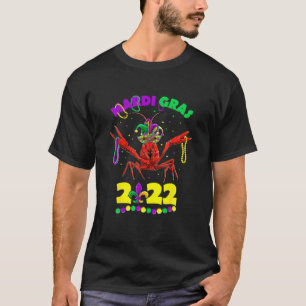 Camiseta Mardi Gras 2022 Crawfish , Crianças Meninas Menino
