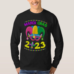 Camiseta Mardi Gras 2023 Jester Outfit New Orleans Carnaval