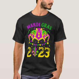 Camiseta Mardi Gras 2023 Mask Miçanga Costume Men Gir