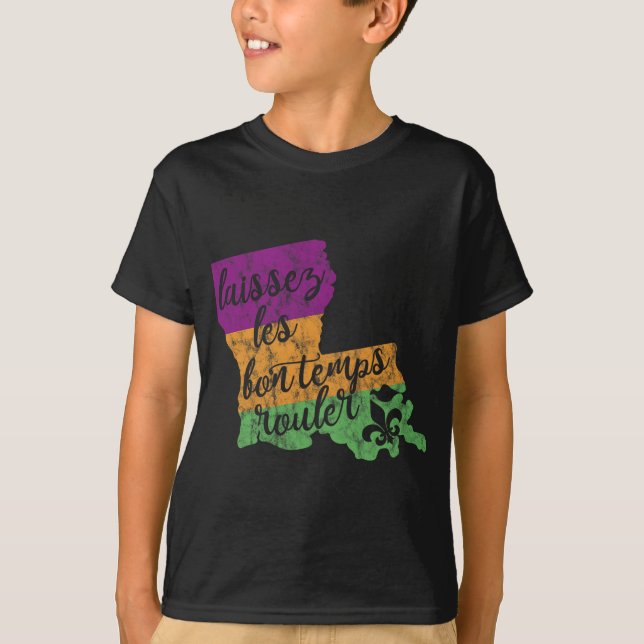 Camiseta Mardi Gras 2025 Laissez Les Bon Temps Rouler New O (Frente)