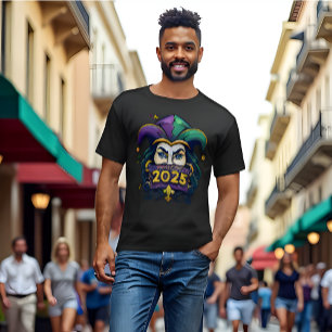 Camiseta Mardi Gras 2025: Miçangas, Máscaras e Memórias
