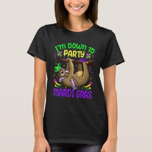 Camiseta Mardi Gras, Animais De Lama Bonitos, Desce Para Fe