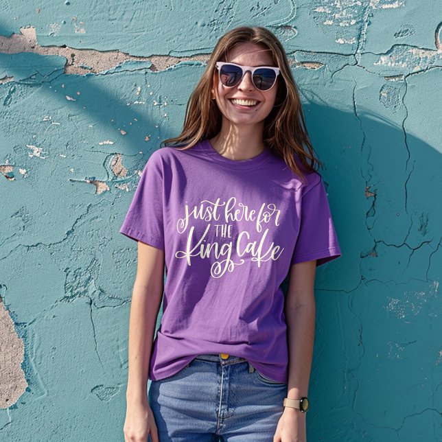 Camiseta Mardi Gras Aqui Para O Bolo Rei (Criador carregado)