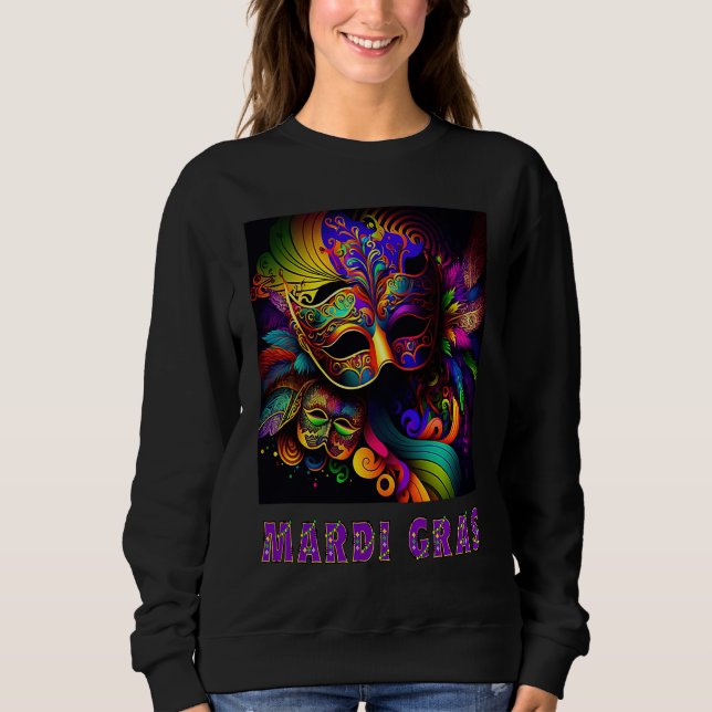 Camiseta Mardi Gras Beautiful Colorful (Frente)