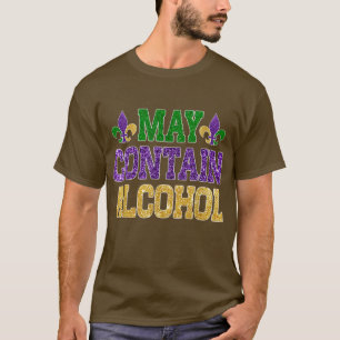 Camiseta Mardi Gras Beer Drinkers Podem Conter Álcool Mardi