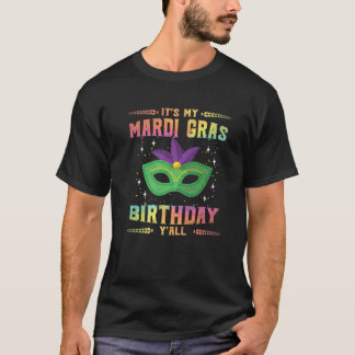 Camiseta Mardi Gras Birthday Tee É o meu Mardi Gras Birthda