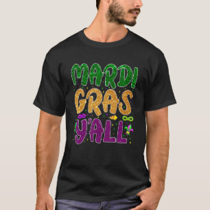 Camiseta Mardi Gras Carnavais Feriados Engraçados Homens