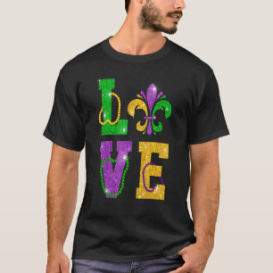 Camiseta Mardi Gras Carnaval Fleur D