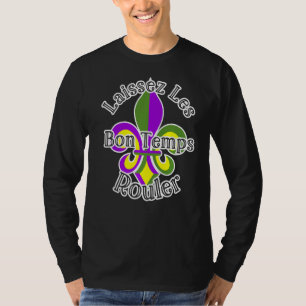 Camiseta Mardi Gras Carnaval Laissez Les Bon Templs New Orl