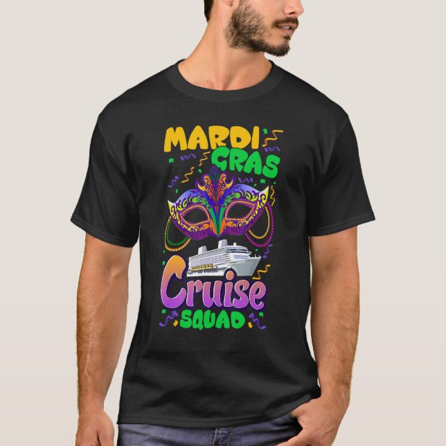 Camiseta Mardi Gras Carnival Cruise Vacation Travel Group M (Frente)