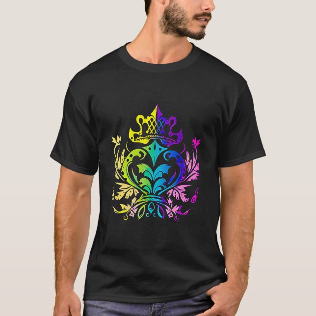 Camiseta Mardi Gras Carnival desfile com miçanga e mães (Frente)
