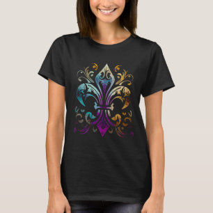 Camiseta Mardi Gras Carnival desfile com miçanga e mães