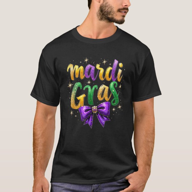 Camiseta Mardi Gras Coquette - Arco do Carnaval de Nova Orl (Frente)