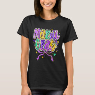 Camiseta Mardi Gras Coquette Arco Fat Terça-feira Nova Orle