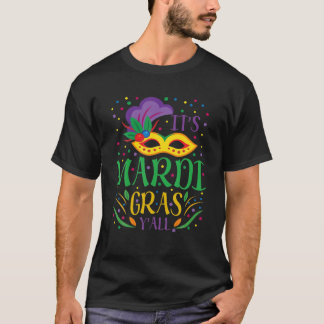 Camiseta Mardi Gras Costume Sua Mardi Gras Yall Mask Carniv
