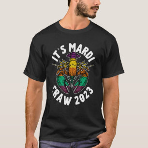 Camiseta Mardi Gras Crawfish 2023 Happy Mardi Craw