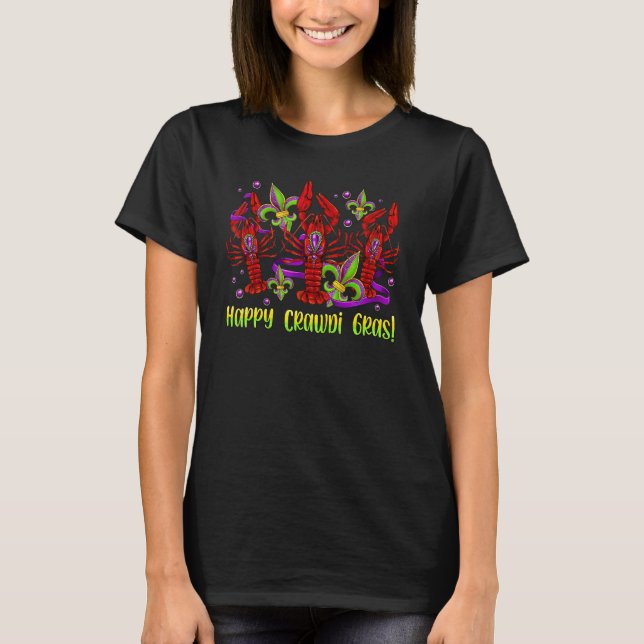 Camiseta Mardi Gras Crawfish Costume Shirt Carnaval Party T (Frente)