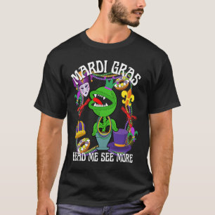 Camiseta Mardi Gras Crawfish Crawdad Alimenta-Me Miçanga Je
