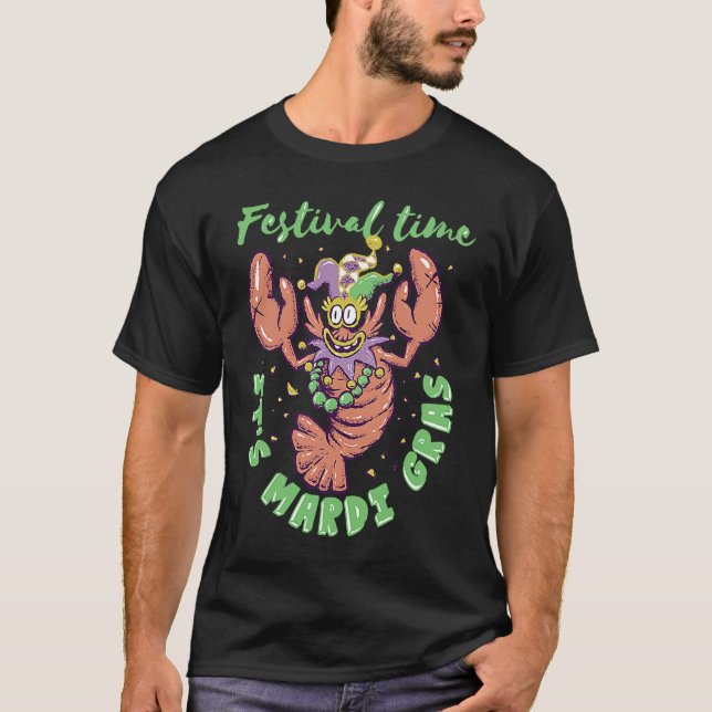 CAMISETA MARDI GRAS CRAWFISH NEW ORLEANS 2023 FESTIVAL  1 (Frente)