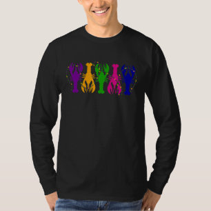 Camiseta Mardi Gras Crawfish Party Carnival Nova Orleans