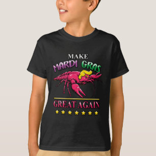 Camiseta Mardi Gras Crawfish Trump Republicano New Orleans