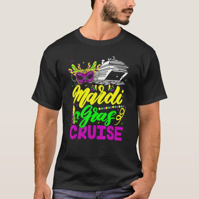 Camiseta Mardi Gras Cruise Carnivals Party Matching Group F (Frente)