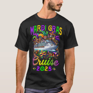 Camiseta Mardi Gras Cruise Crew 2025 Trip New Orleans Famil