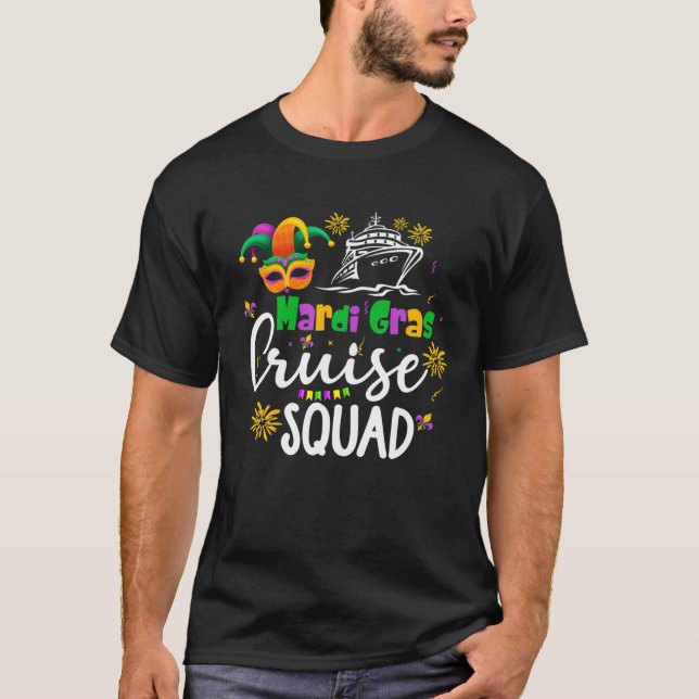 Camiseta Mardi Gras Cruise Squad 2022 Mardi Gras Costume (Frente)