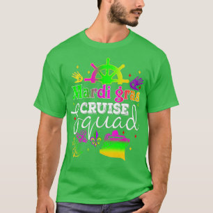 Camiseta Mardi Gras Cruise Squad Carnival Costume Celebrati