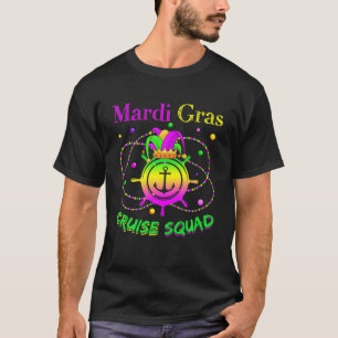 Camiseta Mardi Gras Cruise Squad Funny Mask Cruise Par