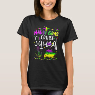 Camiseta Mardi Gras Cruise Squad Matching Group Nova Orlean