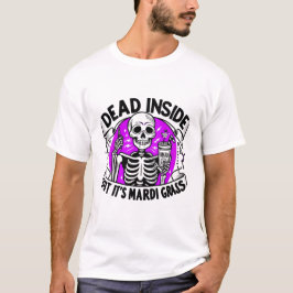 Camiseta Mardi Gras "Dentro de Morto" - Esqueleto do Carnav