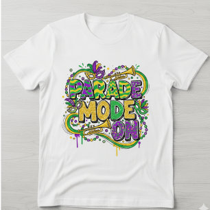 Camiseta Mardi Gras Desfile Modo Ativado - Gli Dou